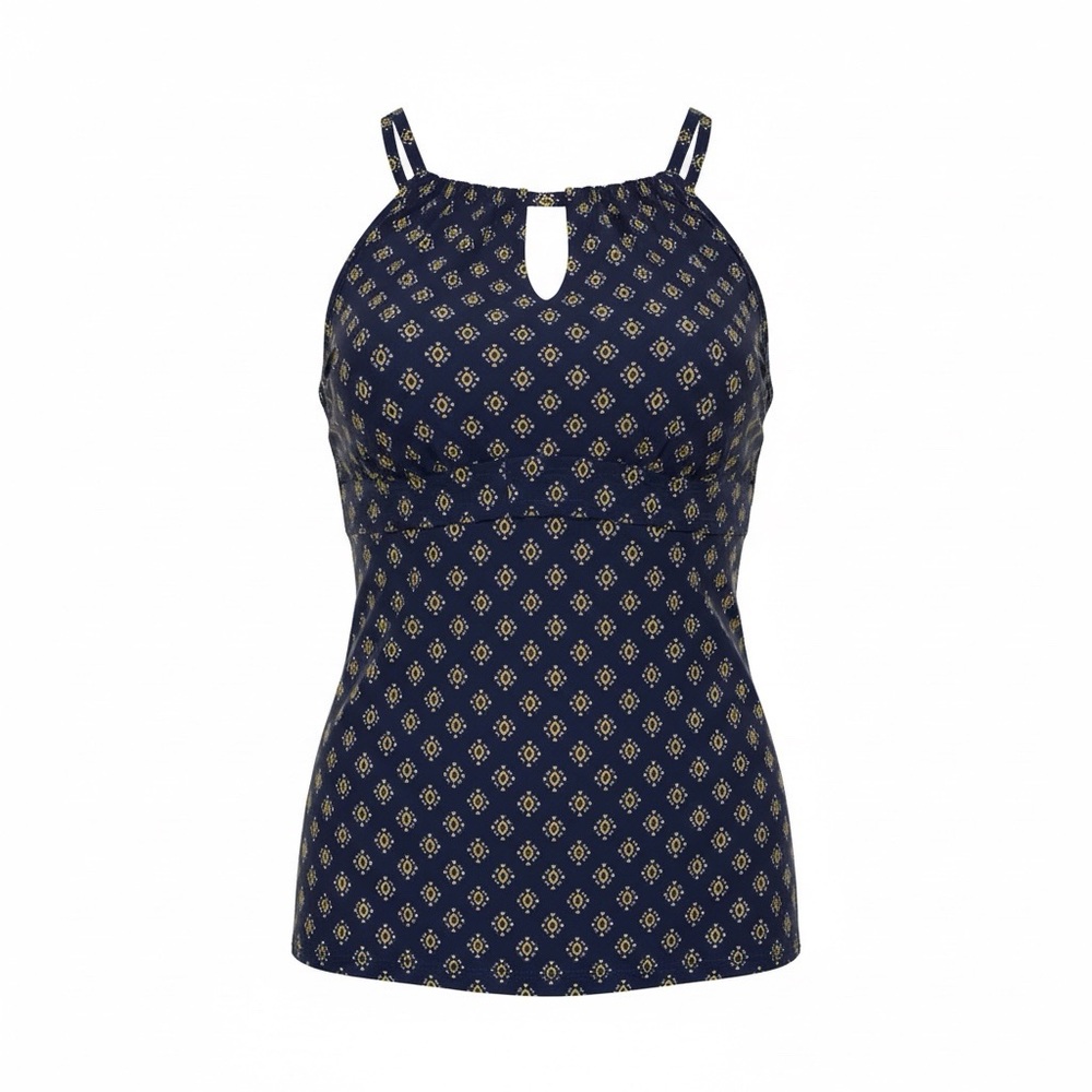 New Kona Sol Navy Swim Top Size Small